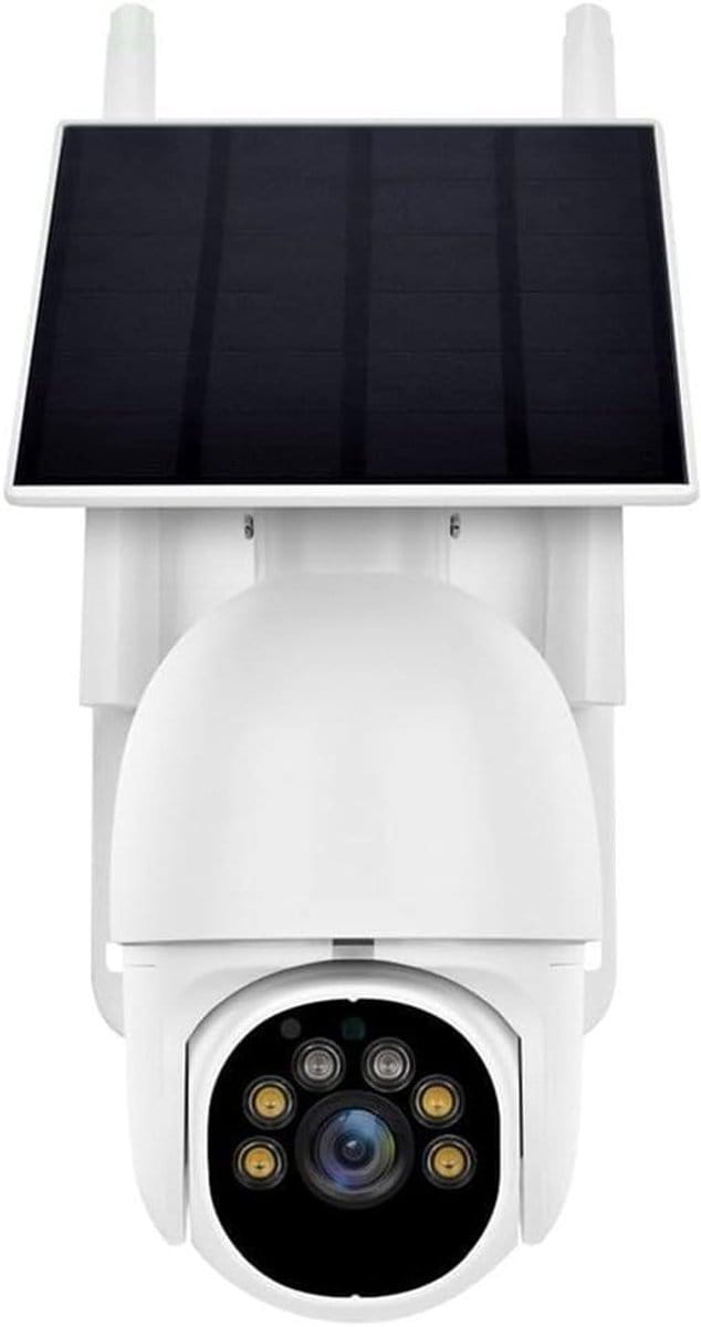 Draadloze Camera - Beveiligingscamera Wifi - Huis Bewaken - Panoramisch Zicht - Full HD - Wit