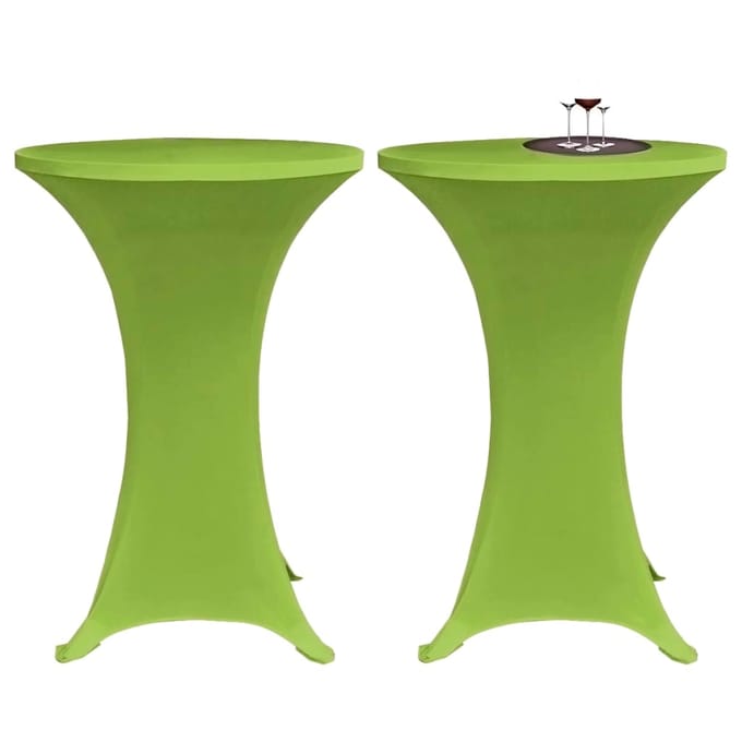 vidaXL - Tafelhoes - stretch - 2 - stuks - 60 - cm - groen