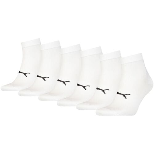 Puma Sport Quartersokken Light 6-pack Wit-39/42