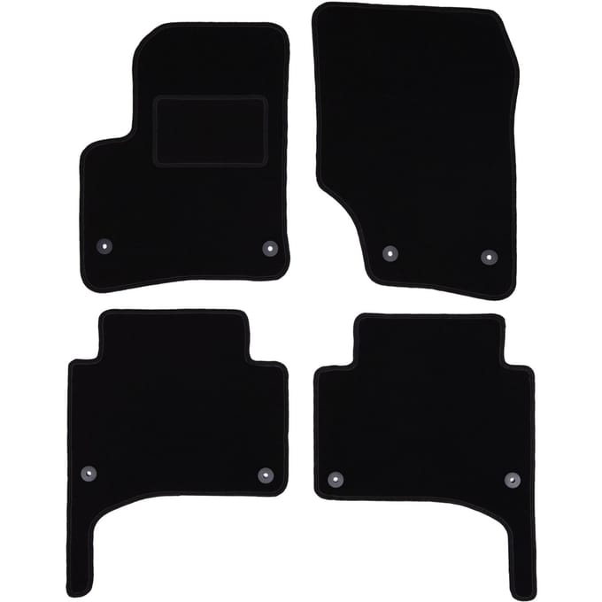 Zwarte veloursmatten voor: Porsche Cayenne I SUV (2002-2010)