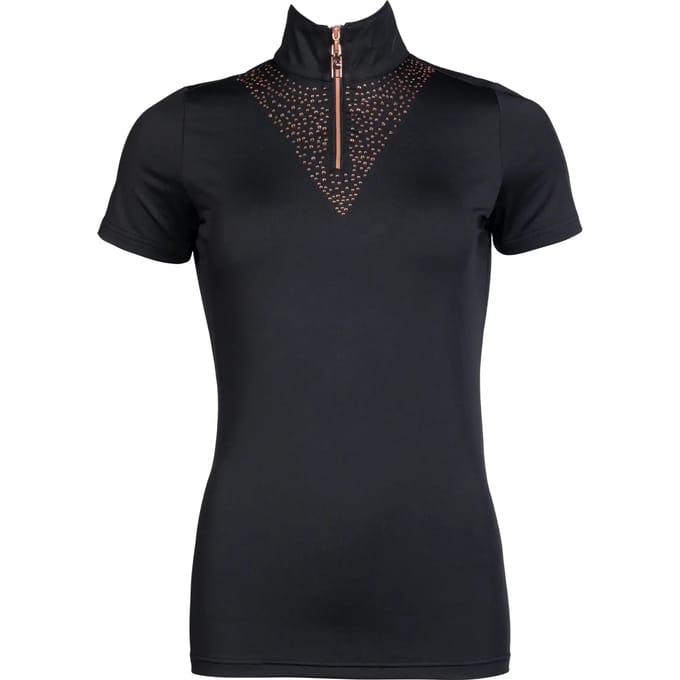 Damespolo HKM Rosegold Glamour