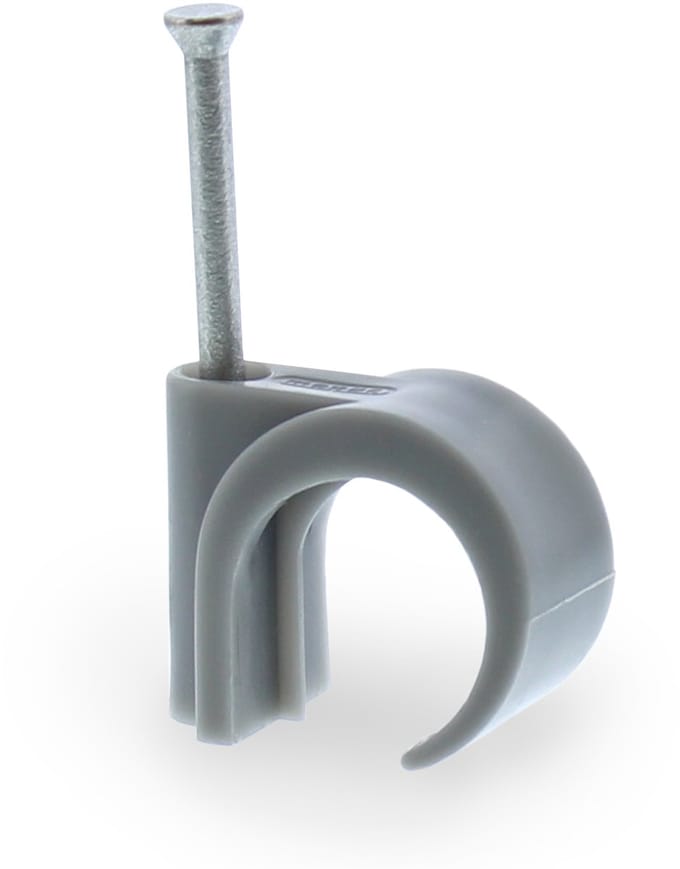 Mepac spijkerclips 16-19mm grijs flexbuis p/100st.