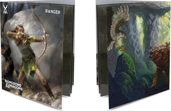 Ultra Pro - D&D Class folio, Ranger. Met Stickers.