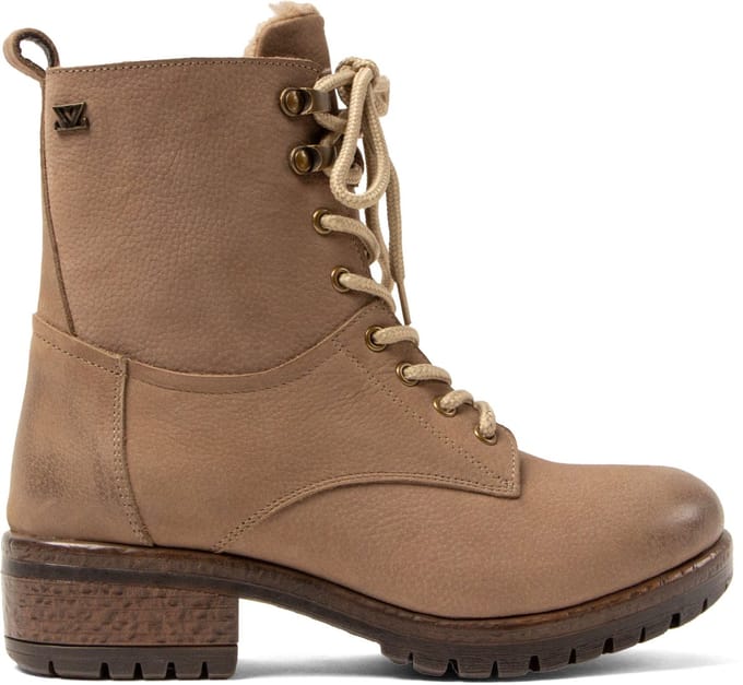 Kia Dames Boots Nubuck Taupe