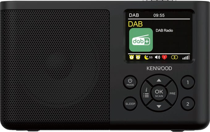 Kenwood CR-M33DAB Radio DAB+, FM DAB+, FM Oplaadbaar Zwart