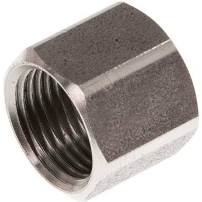M12x1 x 8LL RVS Wartelmoer voor Snijring