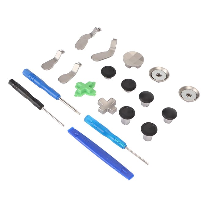 15 in 1 Controller Paddles Thumbstick Accessoires Vervanging Roestvrij Staal Controller Joystick gray