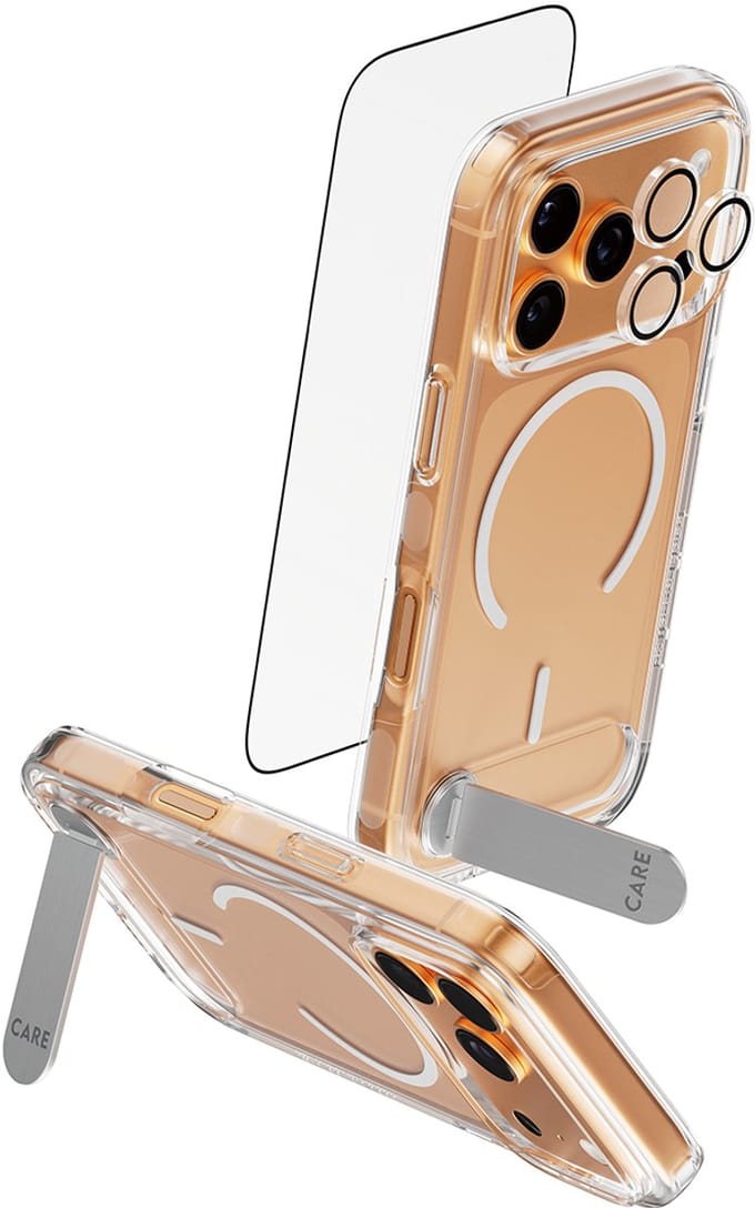 PanzerGlass ® | CARE™ by ® 3-in-1 Kick Bundle iPhone 17 Pro Doorzichtige schermbeschermer Apple 1 stuk(s)