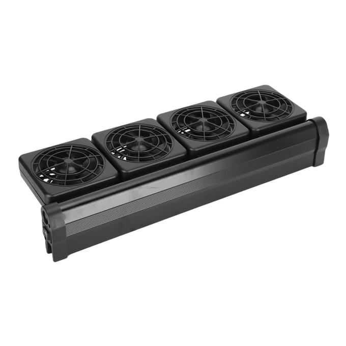 Aquarium Vissenkom Koelventilator Verlaag Watertemperatuur Instelbare Windsnelheid black