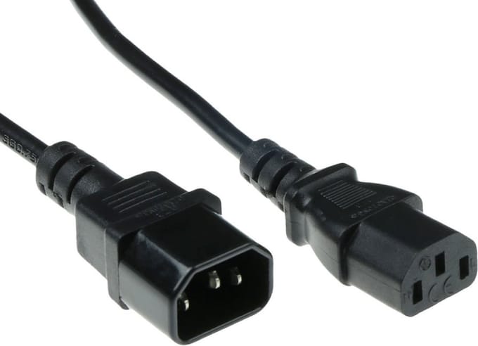 ACT Netsnoer C13 - C14 zwart 7 m AK5121