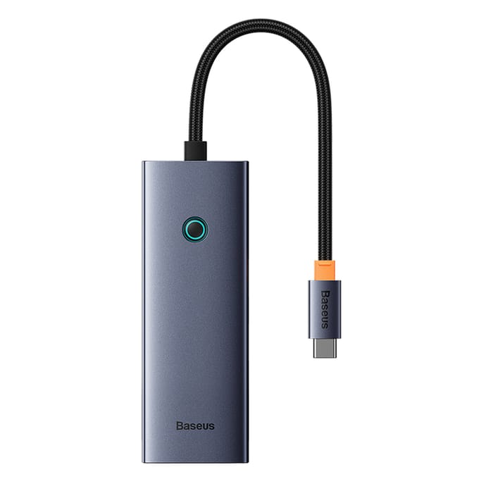 Baseus 5-in-1 Hub UltraJoy Series USB-C to HDMI4K@30Hz+3xUSB 3.0+1xPD (grey) USB hub - 5 - USB 3.0 - Grijs