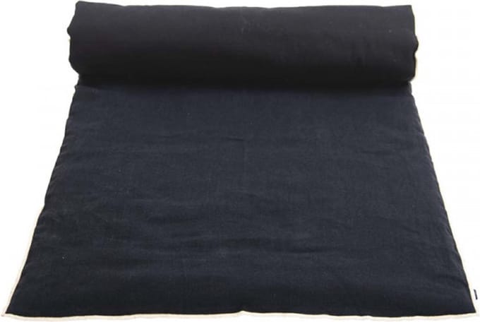 Chennai linnen sprei noir - 85x200 cm
