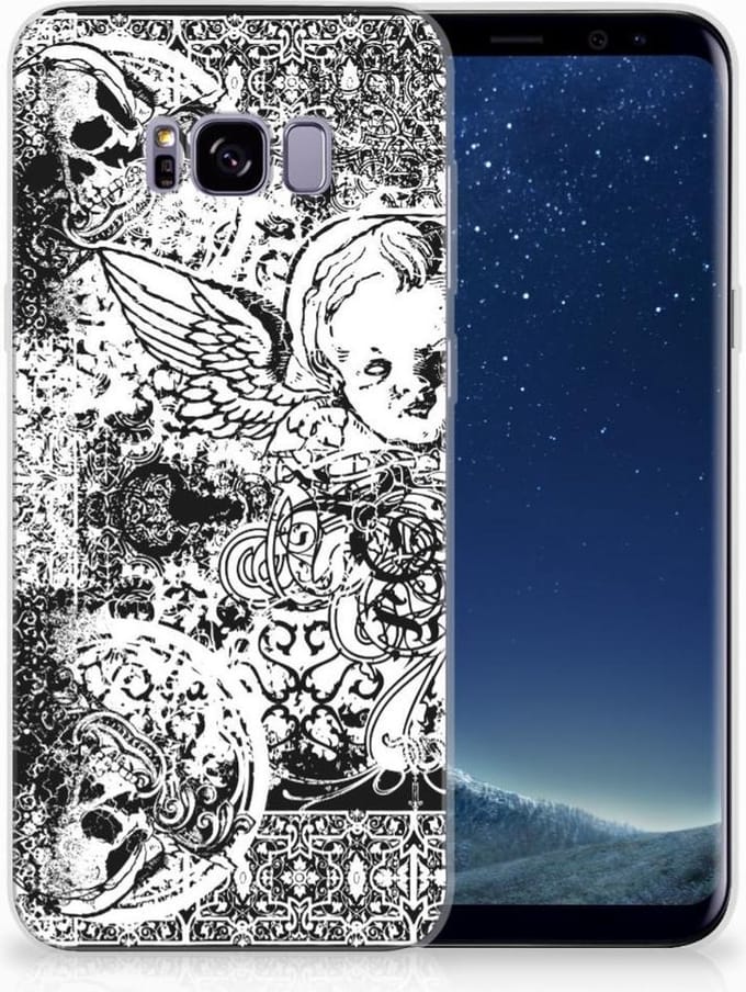 Silicone Back Case Samsung Galaxy S8 Plus Skulls Angel
