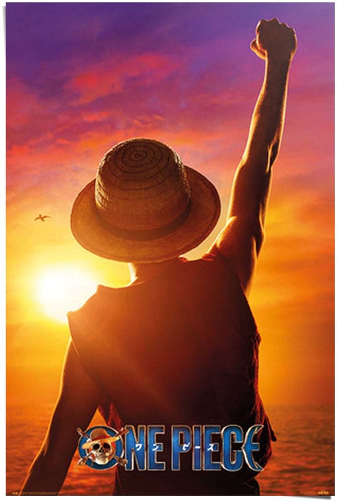 Poster One Piece - Monkey D. Luffy - 91,5 x 61 - Papier - REINDERS