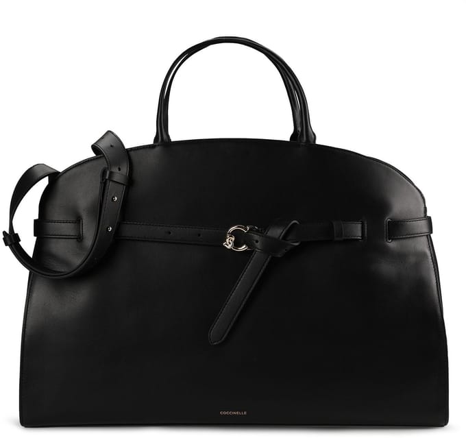 Coccinelle Sabine Handtas Leder 49 cm - Dames - noir