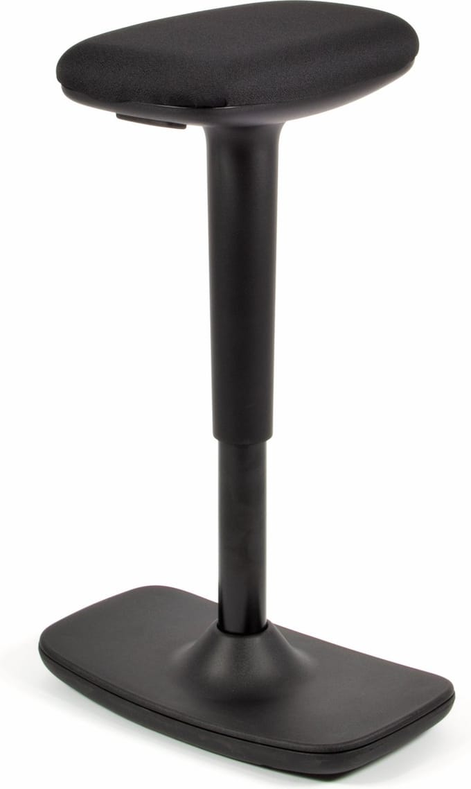 Linea LED - Ergonomisch kruk - In hoogte verstelbaar - Zwart