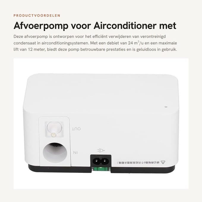 Dailygoods - Afvoerpomp voor Airconditioner met Condensaatverwijdering
