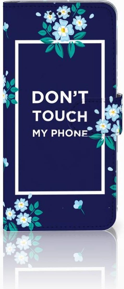 Samsung Galaxy S10 Plus Portemonnee Hoesje Flowers Blue DTMP