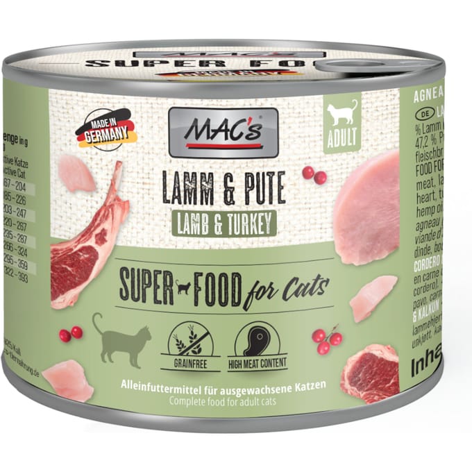 MAC's CAT - Blik 6x200g - Lam & Kalkoen