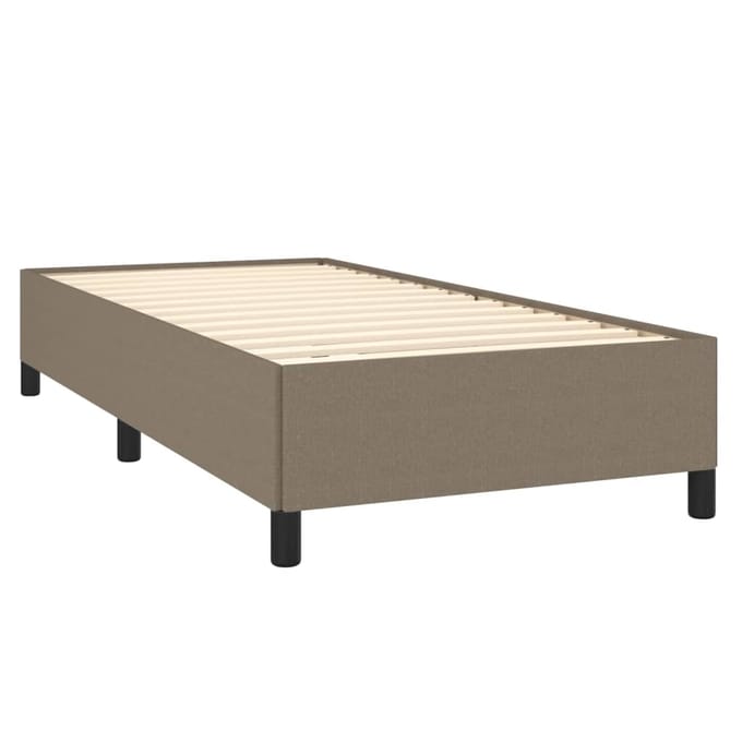 vidaXL - Bedframe - zonder - matras - 100x200 - cm - stof - taupe