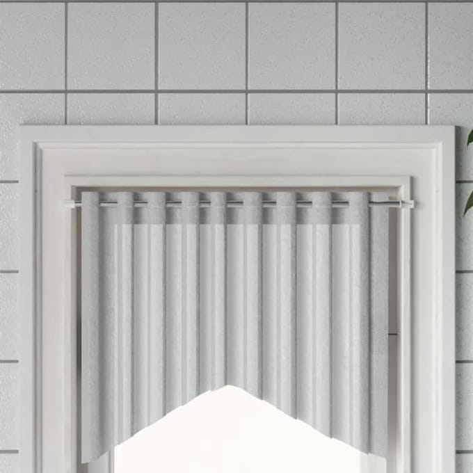 Maison Exclusive - Tringles à rideau 2 pcs blanc et argenté 60-105 cm aluminium