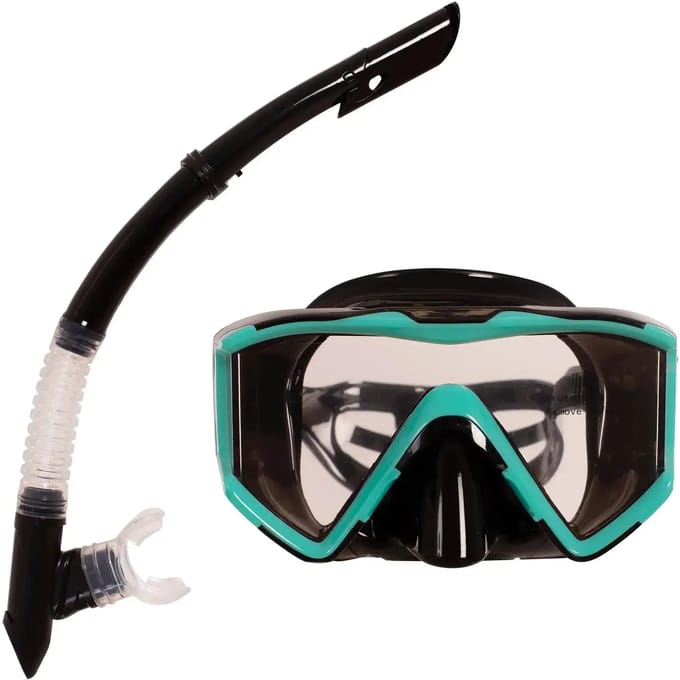 Set Squba Hathor-masker en zwemband Black/Blanco SENIOR