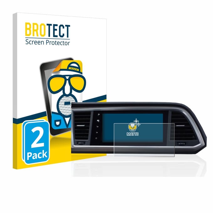 BROTECT - Screenprotector voor Seat Ateca Style Go 2020 Infotainment System 9.2" - Folie Beschermfolie matte 2 Stuks