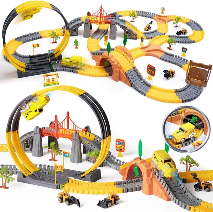 SCH® Racebaan Elektrisch - racebaan - Meerkleurig - ‎50cm x 30cm x 15cm