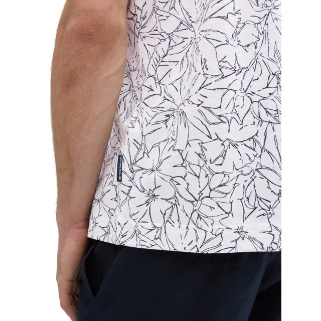 Tom Tailor - T-shirt - Heren - XL - Wit - Katoen - 1045713