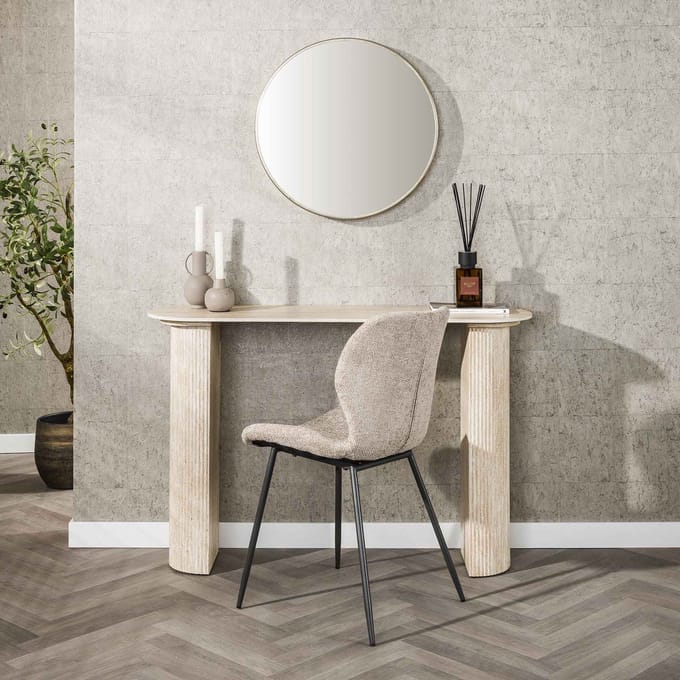 Archon Moderne Kaptafel Keramiek Travertin 120 cm