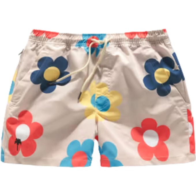 Oas 5001 Zwembroeken Beige Daisy Swim Shorts