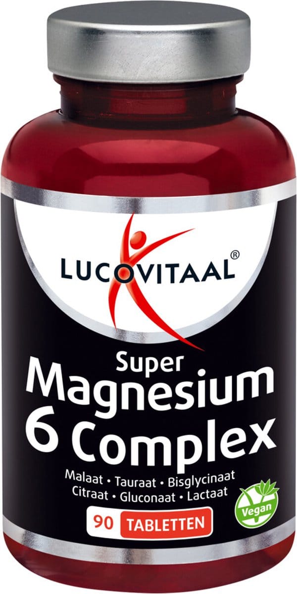 Lucovitaal - Magnesium Super 6 Complex - 2 x 90 tabletten - Voordeelverpakking