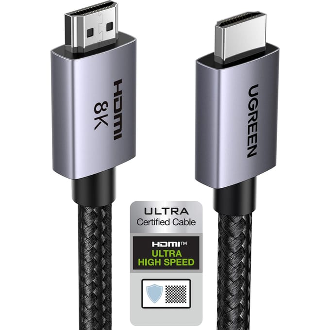 Ugreen - HD171 - kabel met HDMI 2.1 8K connectoren gecertificeerd, - 2 - m - lang - grijs