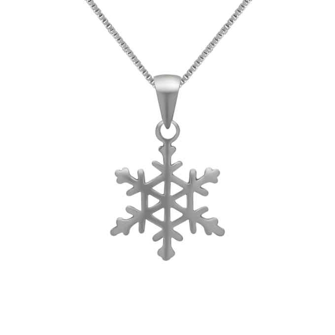 Zilveren ketting - dames hanger - ijskristal - 925 zilver