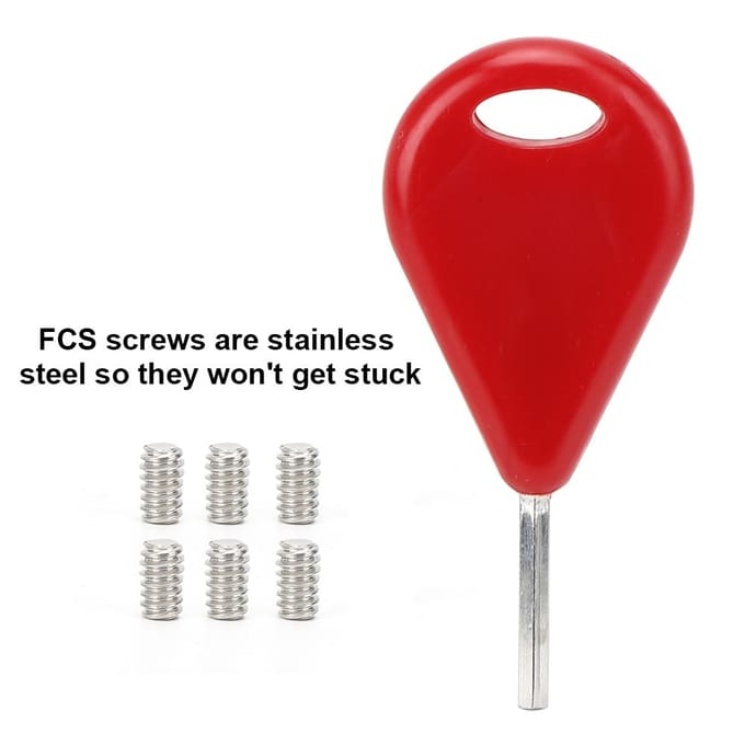 Surfplank Accessoires Surf Vin Sleutel Schroeven Set voor FCS Vinnen Surfuitrusting(Rood ) red