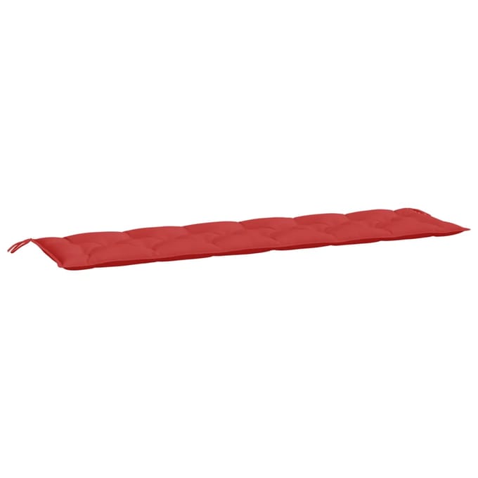 vidaXL - Tuinbankkussen - 200x50x7 - cm - stof - rood