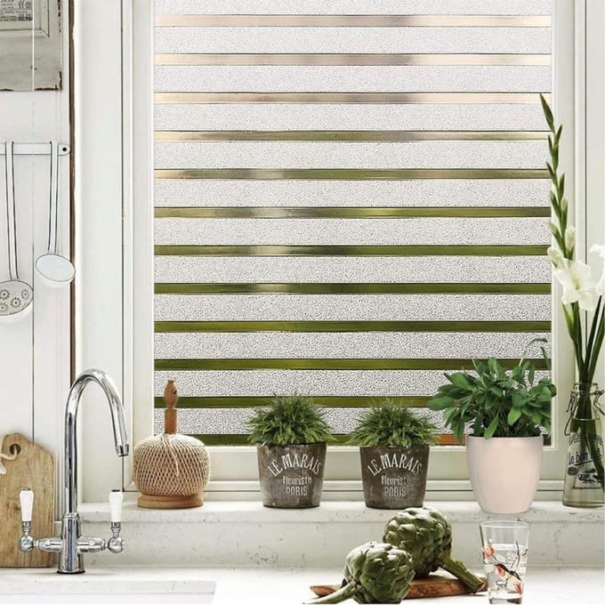 CLVP® Raamfolie Glas in Lood - Zelfklevend - Antieke Look - Wit