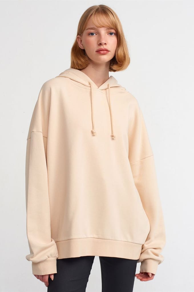Oversized Katoenen Hoodie Sweatshirt
