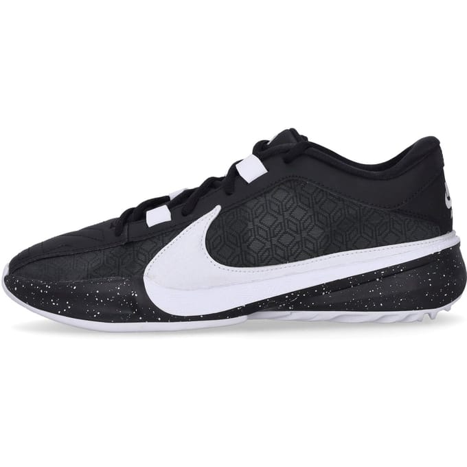 Basketbalschoen heren Zoom Freak 5 Zwart/wit/puur platina
