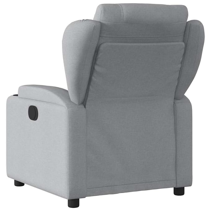 vidaXL - Fauteuil - verstelbaar - stof - lichtgrijs