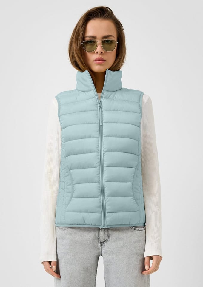 Q/S designed by - Dames jas - Maat S - Vrouwen - Groen - vulling