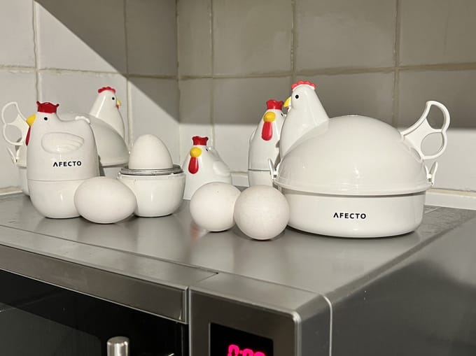 AFECTO® Magnetron Eierkoker - Eierkoker - Eierkoker Magnetron - voor 4 eieren