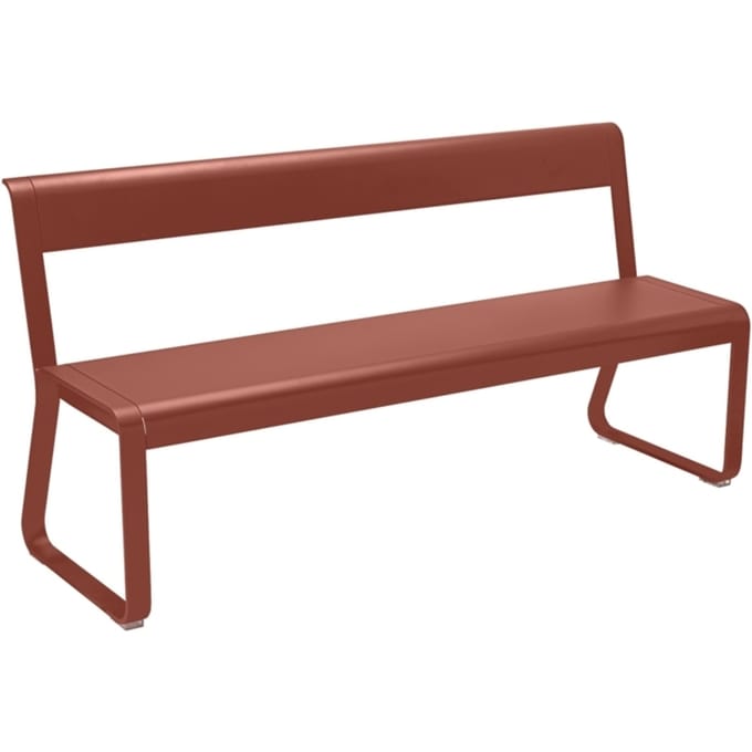 Fermob - BELLEVIE bank met rugleuning - 20 okerrood