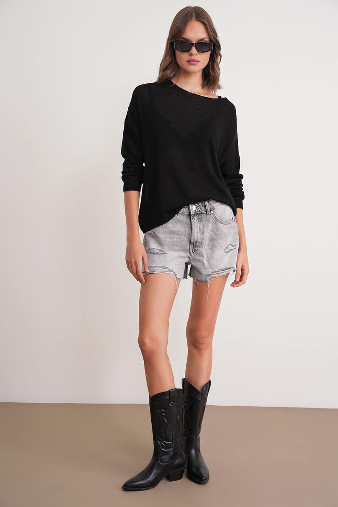 Oversized Bootletter Trui