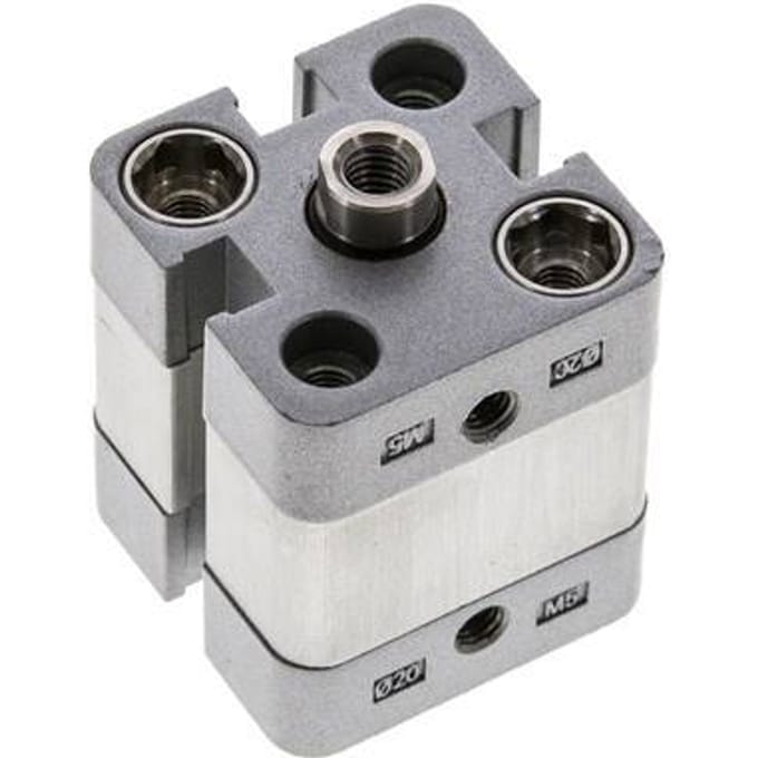 ISO 21287 Compacte Dubbelwerkende Cilinder 20-5mm - Magnetisch