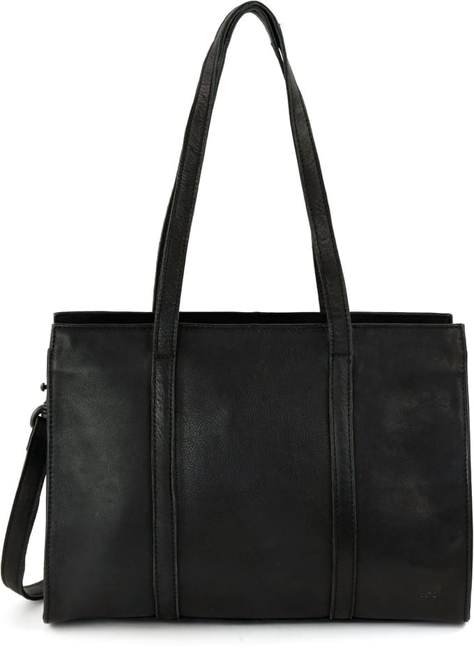 Bear Design Leonie Leren Handtas - Schoudertas - Shopper - Zwart