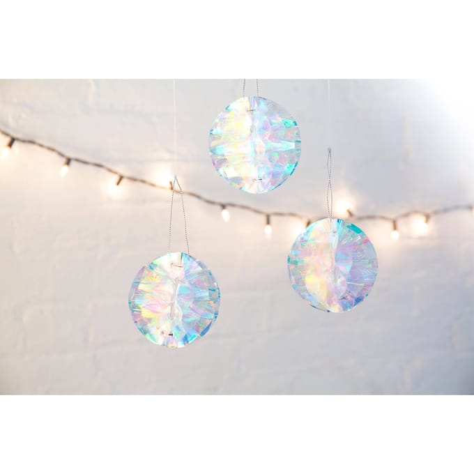Kikkerland Iridescent Party Ornaments