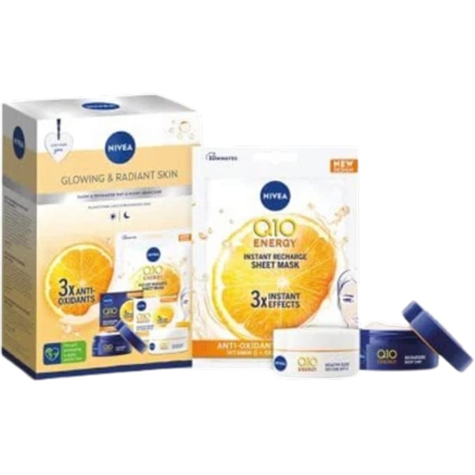 Nivea Q10 Glowing & Radiant Skin Cadeauset – 3 st