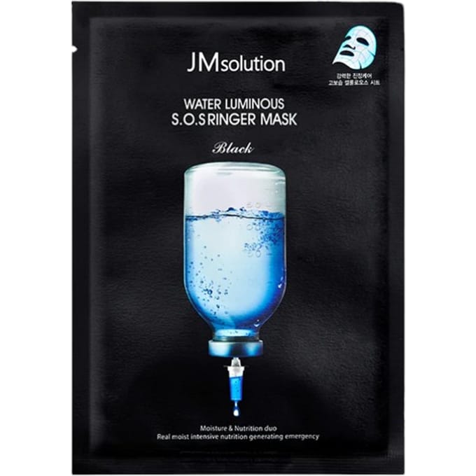 JMSolution Masque S.O.S Ringer Lumineux Aqueux 10 pièces MAGASIN ORIGINAL black