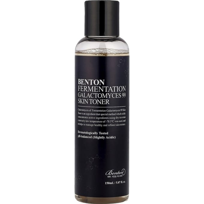 Benton, Lotion Tonique Galactomyces Fermenté 99 pour la Peau, 5,07 fl oz (150 ml) black